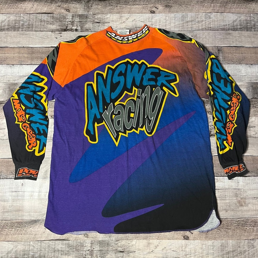 Answer Racing Jersey Men's Medium Vintage Nostalgic Motocross Apparel
